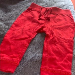 red infant unisex sweatpants